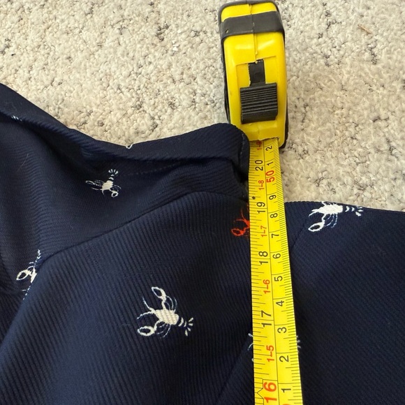 Yumi size 8 (12 UK) GUC lobster Casual Blue Sheath Dress with Crew Neck - Picture 9 of 13